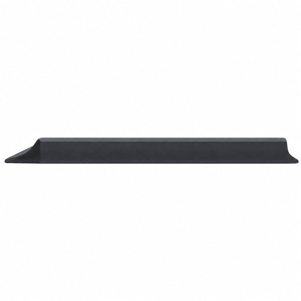 Barreira de água para banheiro autoadesiva de silicone 0,5 m, vista frontal em fundo branco