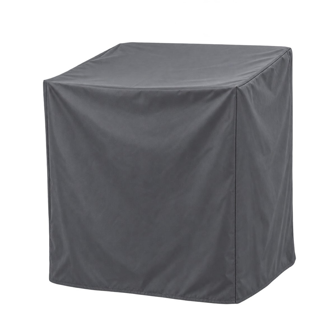 Capa para cadeira de jardim empilhada impermeável 80 x 80 x 80 cm, vista frontal em fundo branco