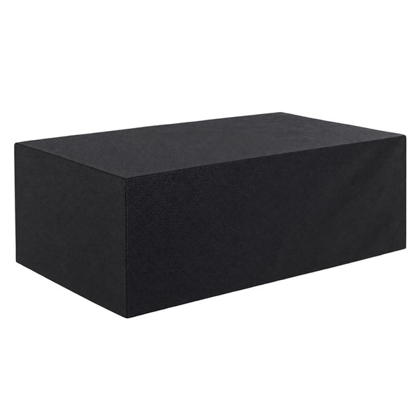 Capa para móveis externos retangular impermeável 123 x 61 cm, vista frontal em fundo branco