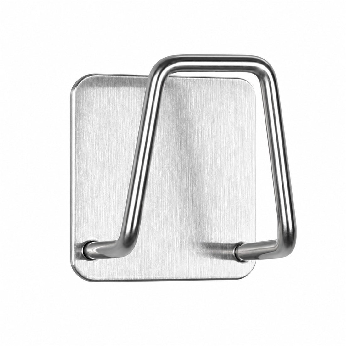 Porta Esponja de Inox Adesivo para Parede Interna da Pia, vista frontal em fundo branco