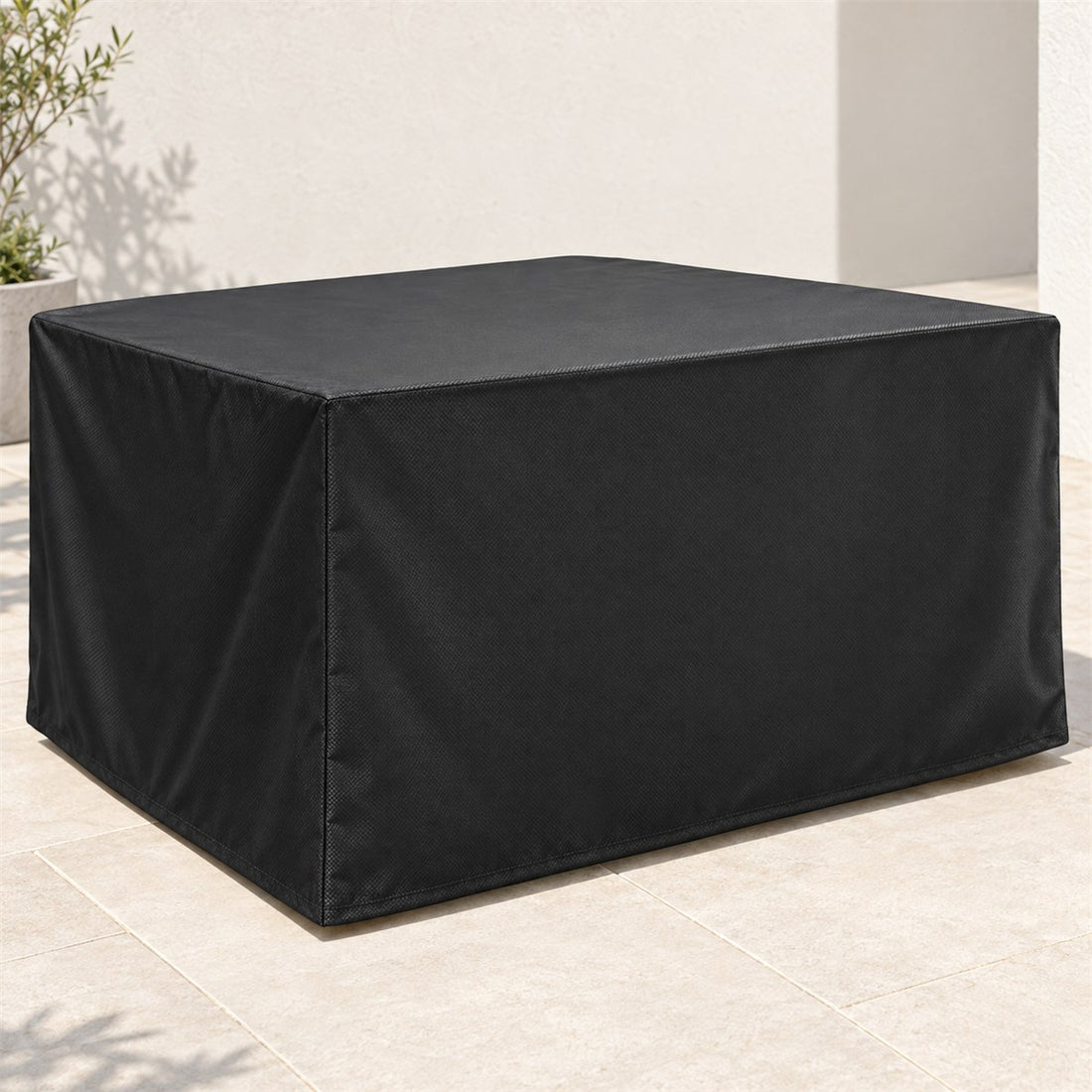 Capa para Mesa de Jardim Impermeável em Oxford 210D 70 x 70 x 70 cm, vista em ângulo 3/4