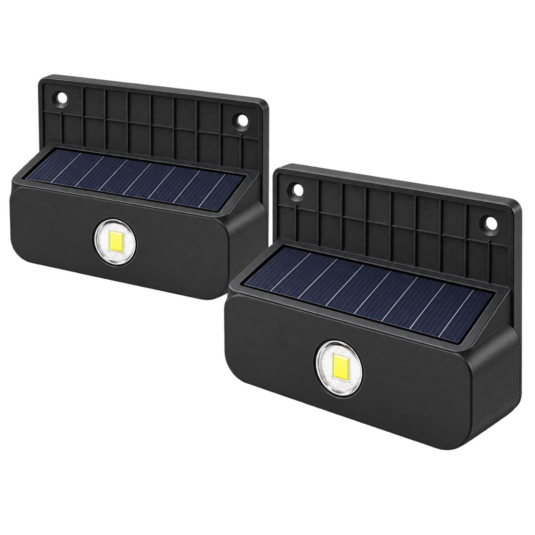 Luz Solar para Varanda e Alpendre, Compacta e à Prova de Água IP65, vista em ângulo 3/4