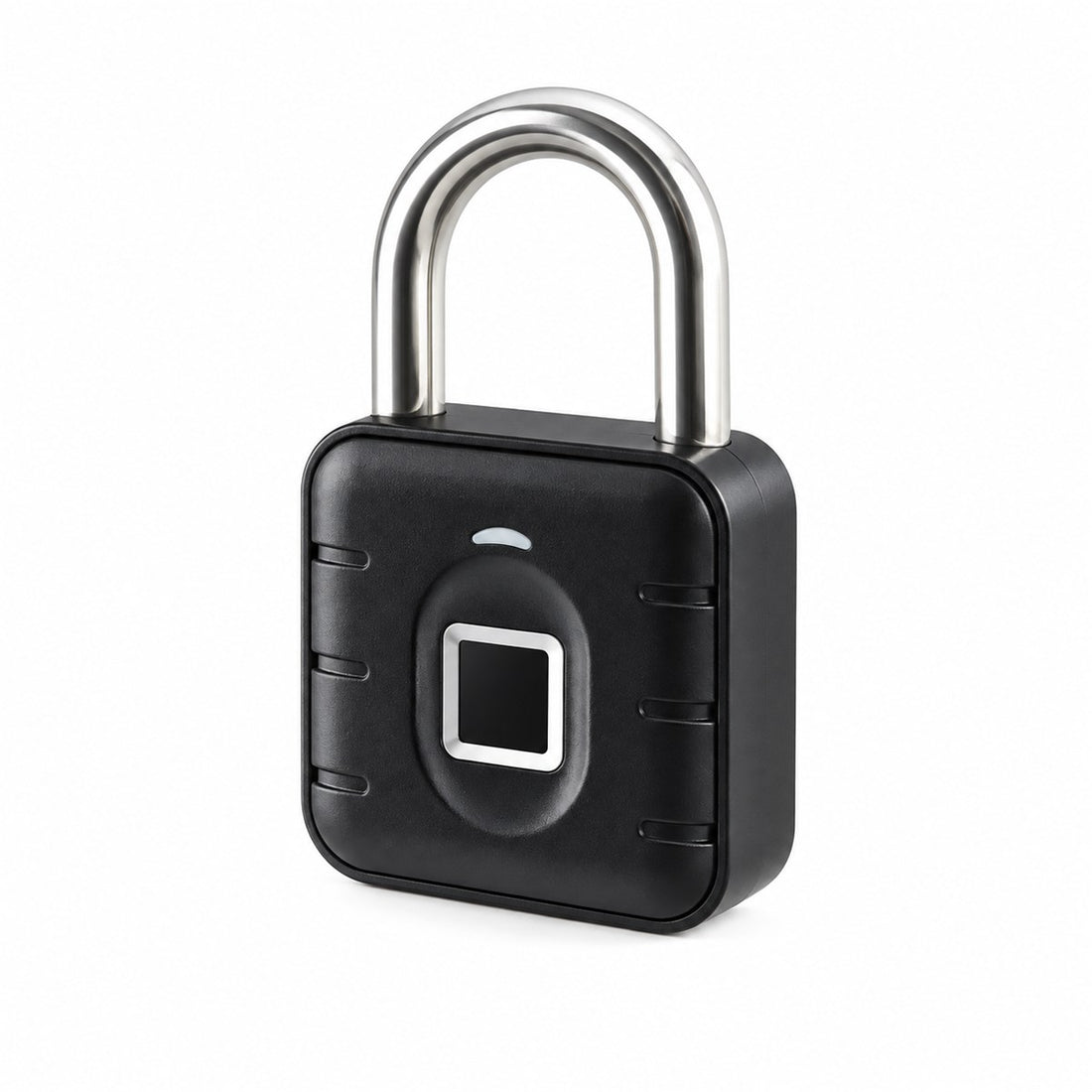 Cadeado com Biometria e Bluetooth para Porta, Armário e Mala, vista em ângulo 3/4