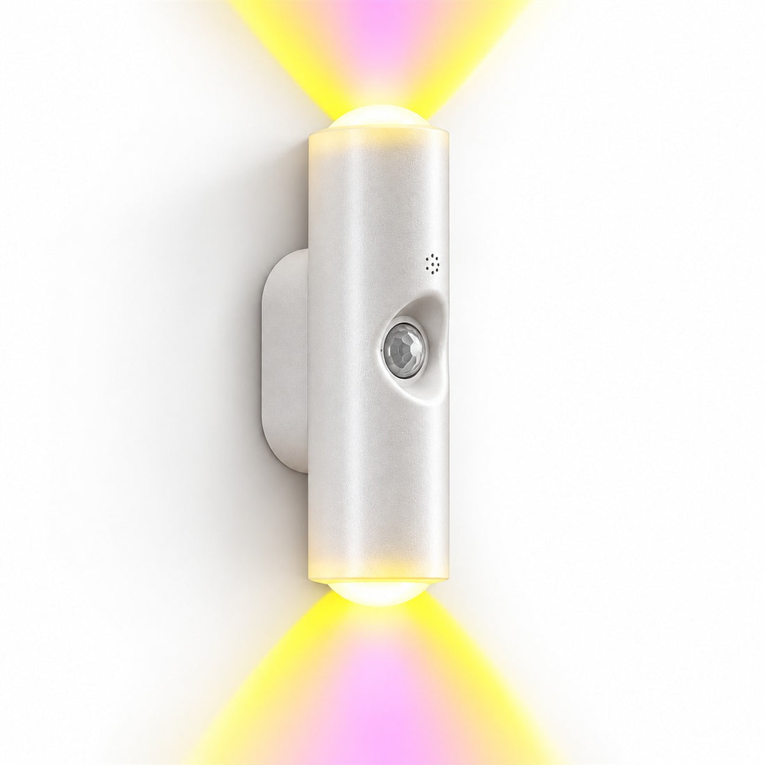 Arandela recarregável com sensor de movimento para corredor e closet, vista em ângulo 3/4