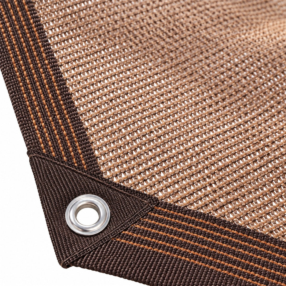 Tela sombrite 75 g/m² para pergolado e horta 1 x 2 m, detalhe do acabamento
