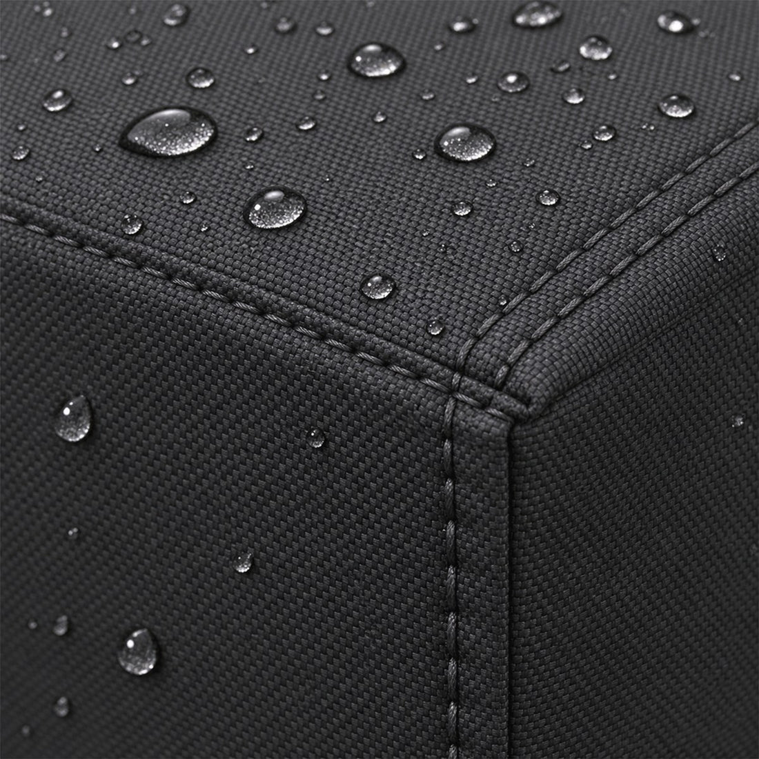Capa para móveis externos retangular impermeável 123 x 61 cm, detalhe do acabamento
