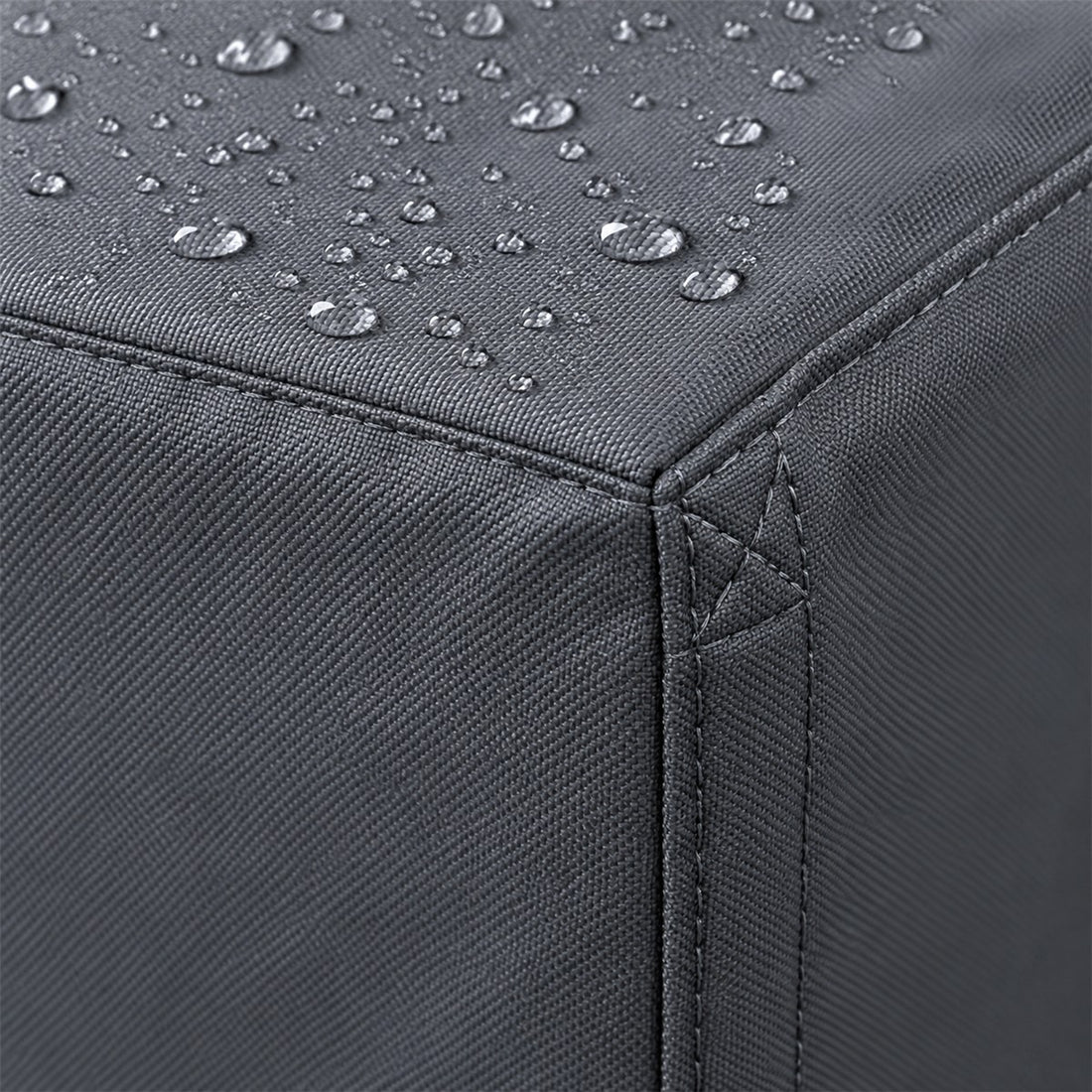 Capa para cadeira de jardim empilhada impermeável 80 x 80 x 80 cm, detalhe do acabamento