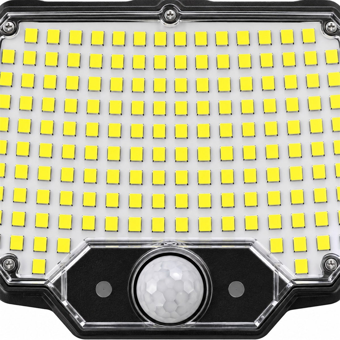 Luminária Solar de Parede Externa com Sensor e Três Modos de Funcionamento, detalhe do acabamento