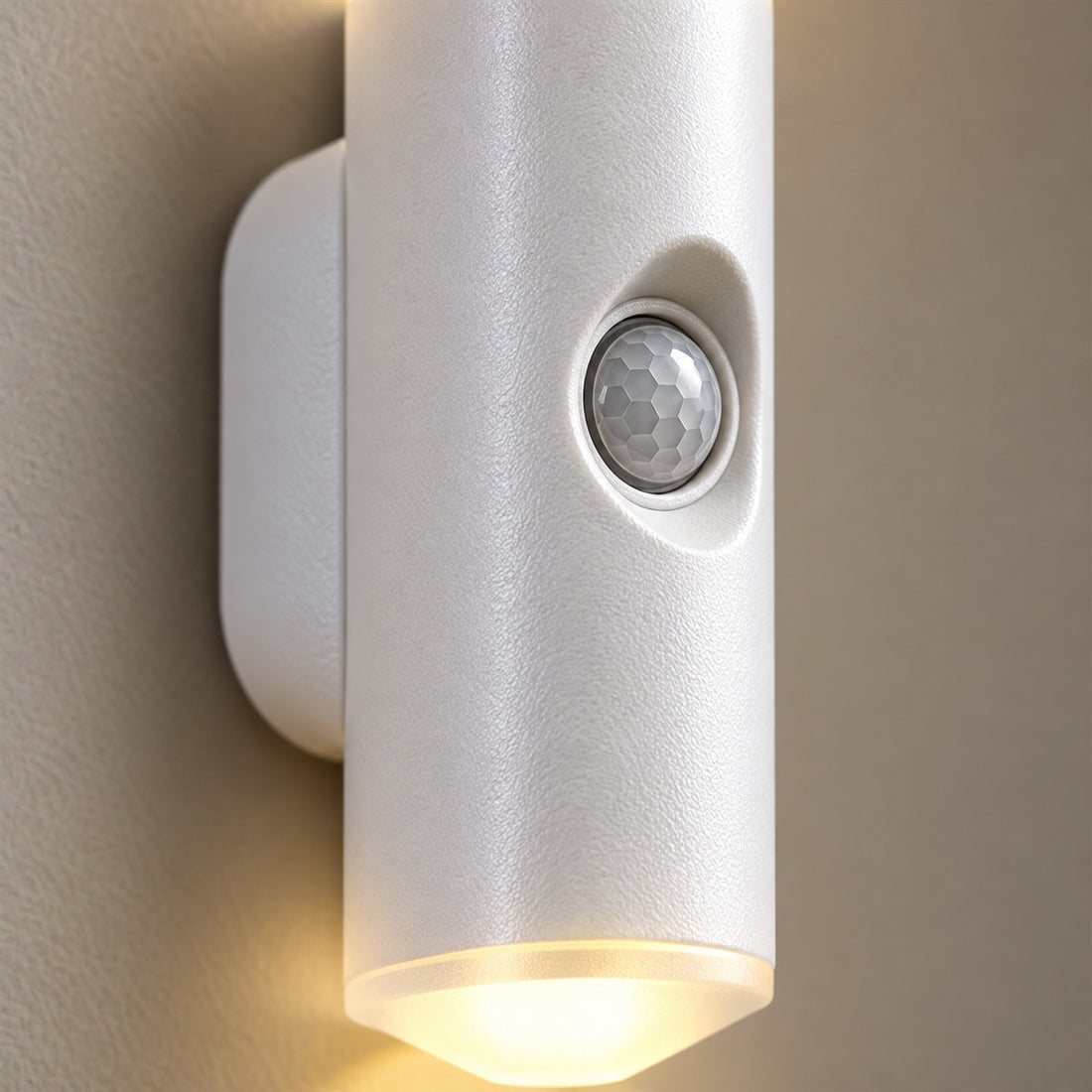 Arandela recarregável com sensor de movimento para corredor e closet, detalhe do acabamento