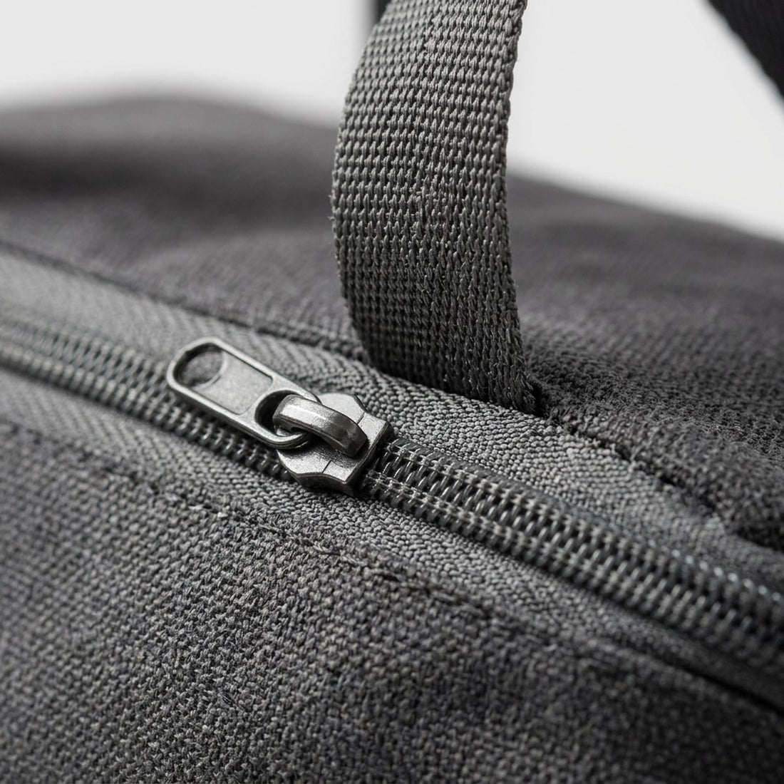 Kit organizador de mala com 7 peças em algodão para viagem, detalhe do acabamento