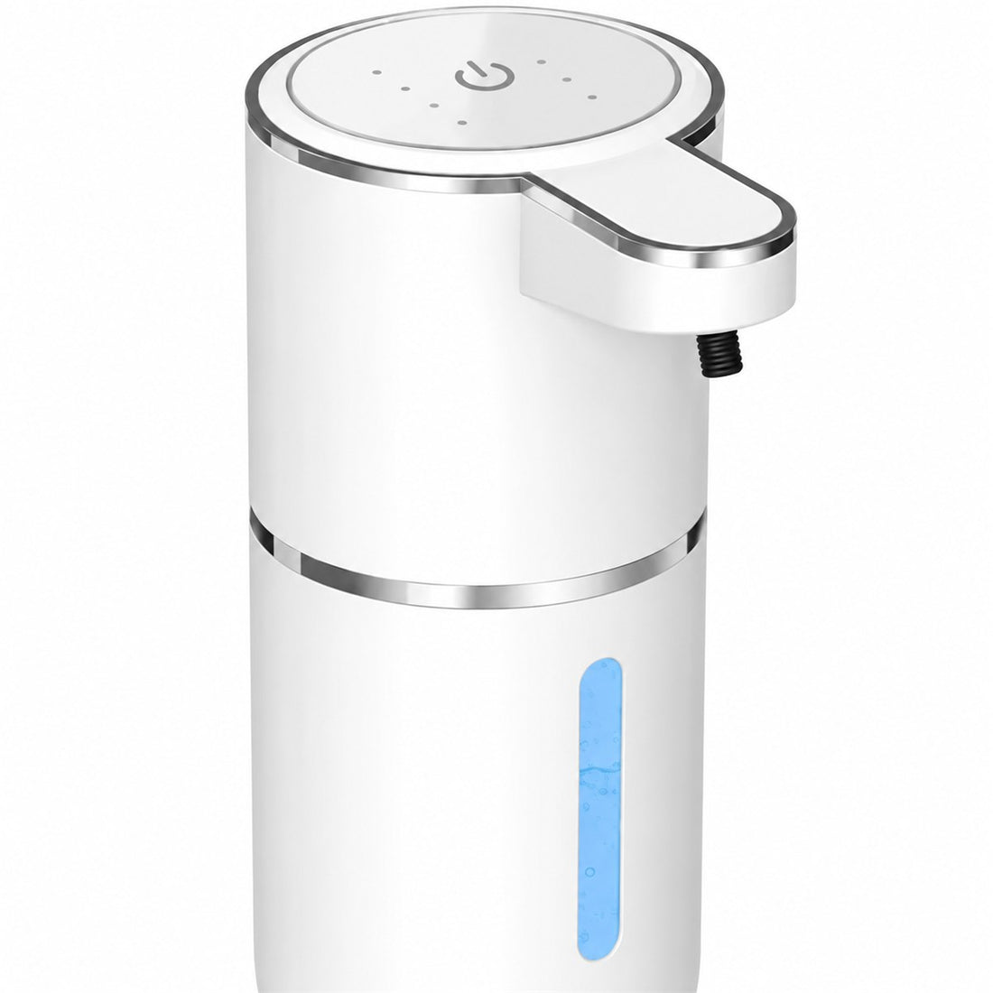 Dispenser Automático de Sabonete em Espuma de Parede Recarregável, detalhe do acabamento