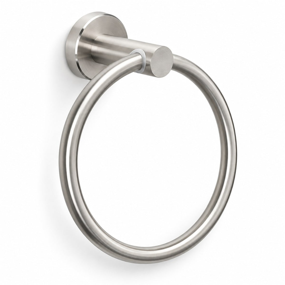 Argola Porta Toalha de Aço Inox 304 para Toalha de Rosto e Lavabo, detalhe do acabamento