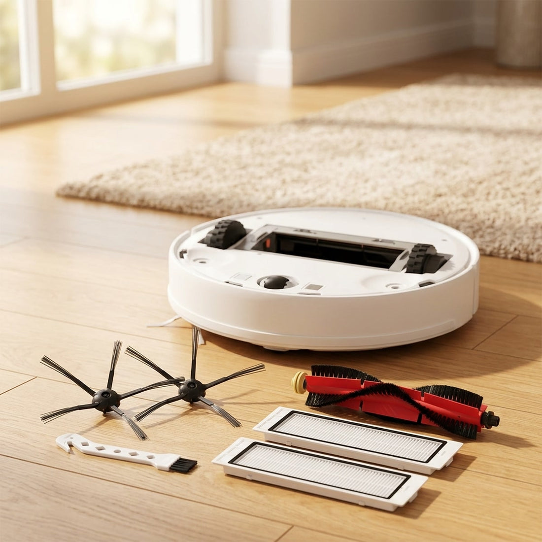Kit de peças para robô aspirador Roborock S5 Max, S6 e S6 MaxV em uso no ambiente