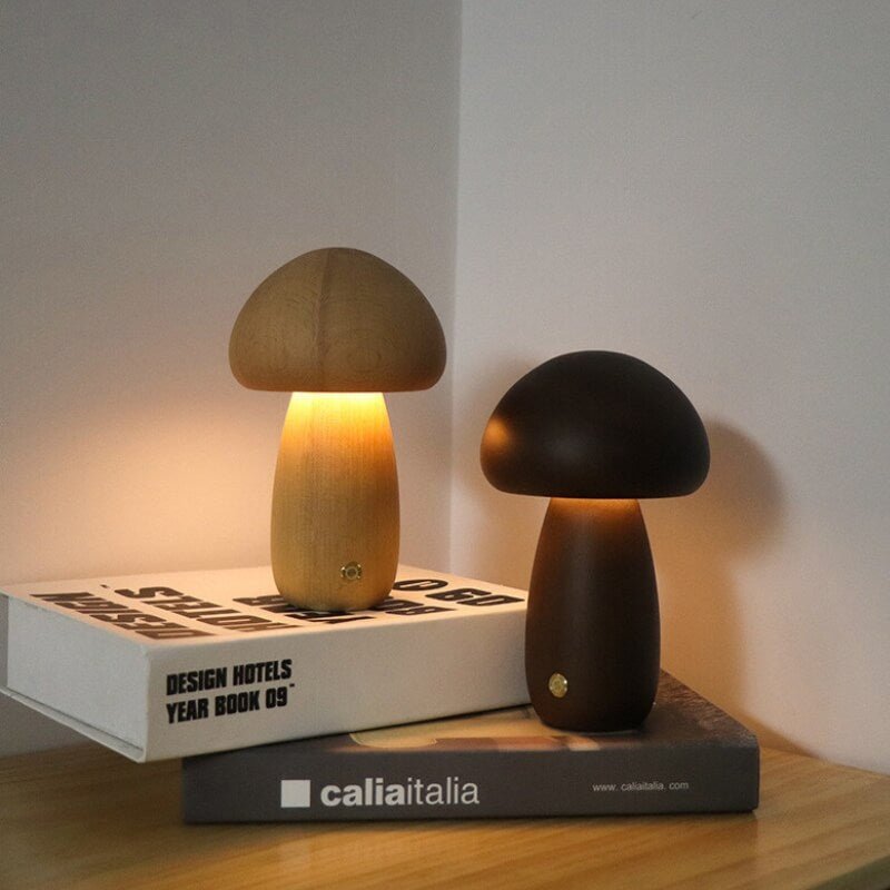 Luminária LED de mesa formato cogumelo, foto 6 da galeria