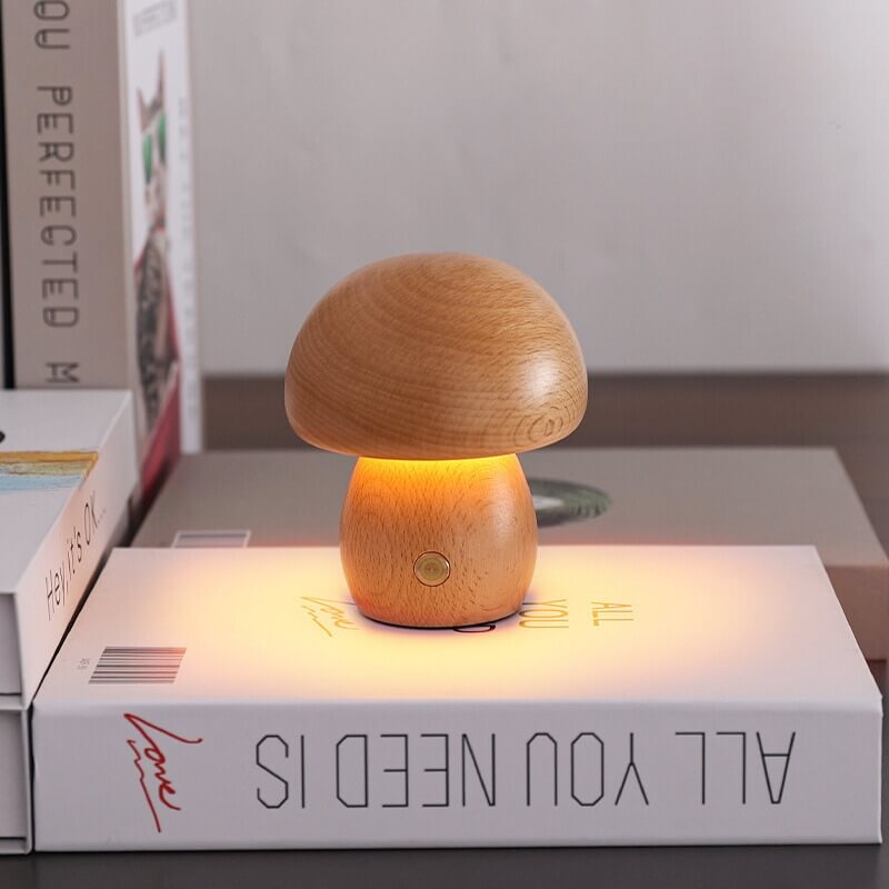 Luminária LED de mesa formato cogumelo, foto 4 da galeria