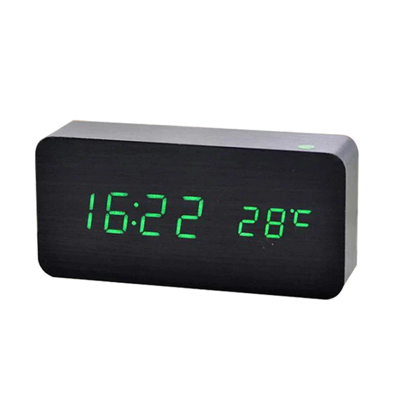 Relógio despertador digital com visor LED, foto 4 da galeria
