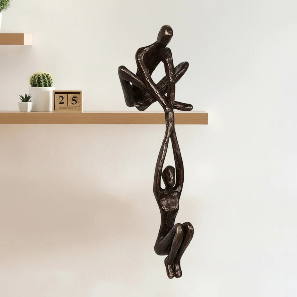 Estatueta decorativa de casal em resina, foto 7 da galeria