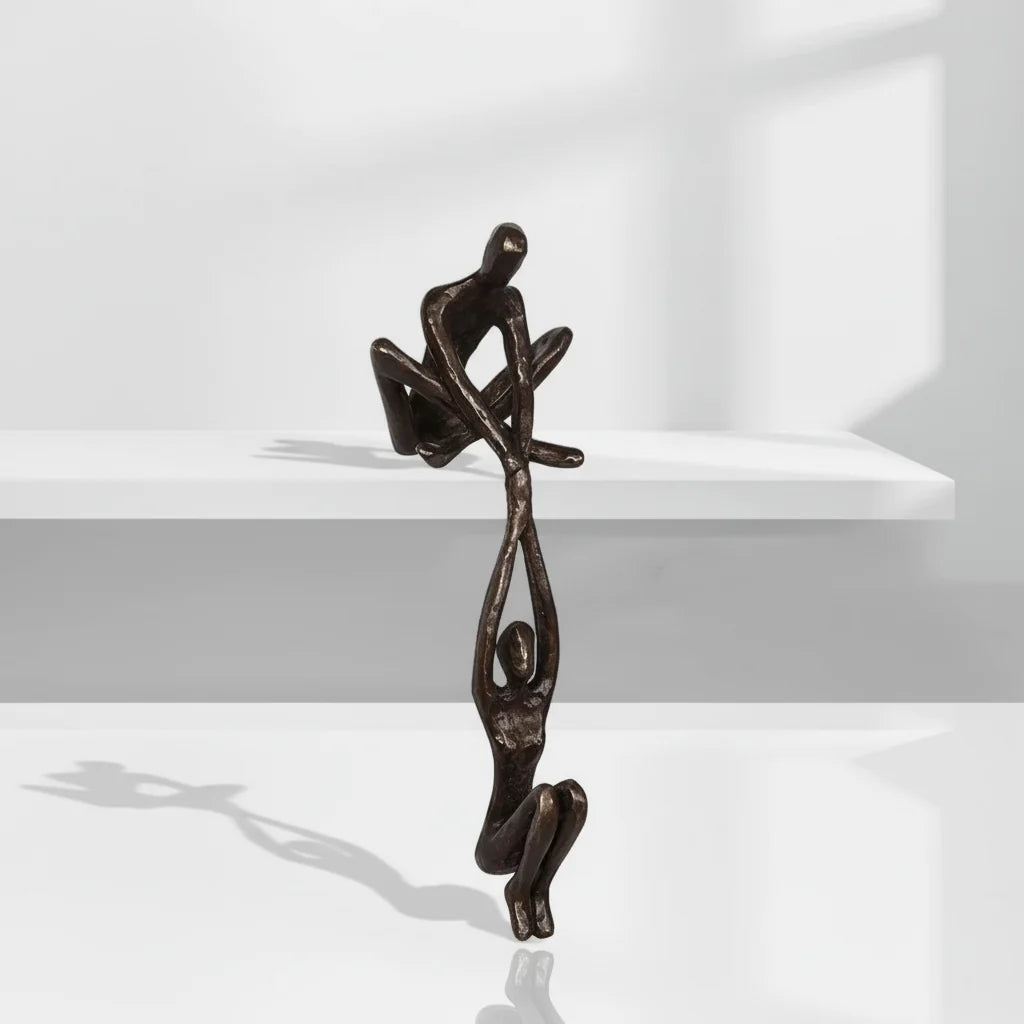 Estatueta decorativa de casal em resina, foto 6 da galeria