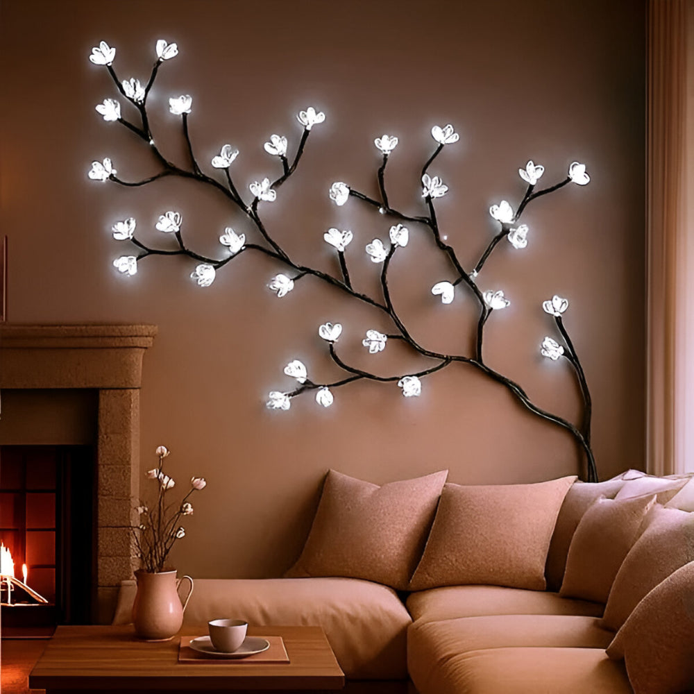 Luminária decorativa de parede em galho com LED, foto 5 da galeria