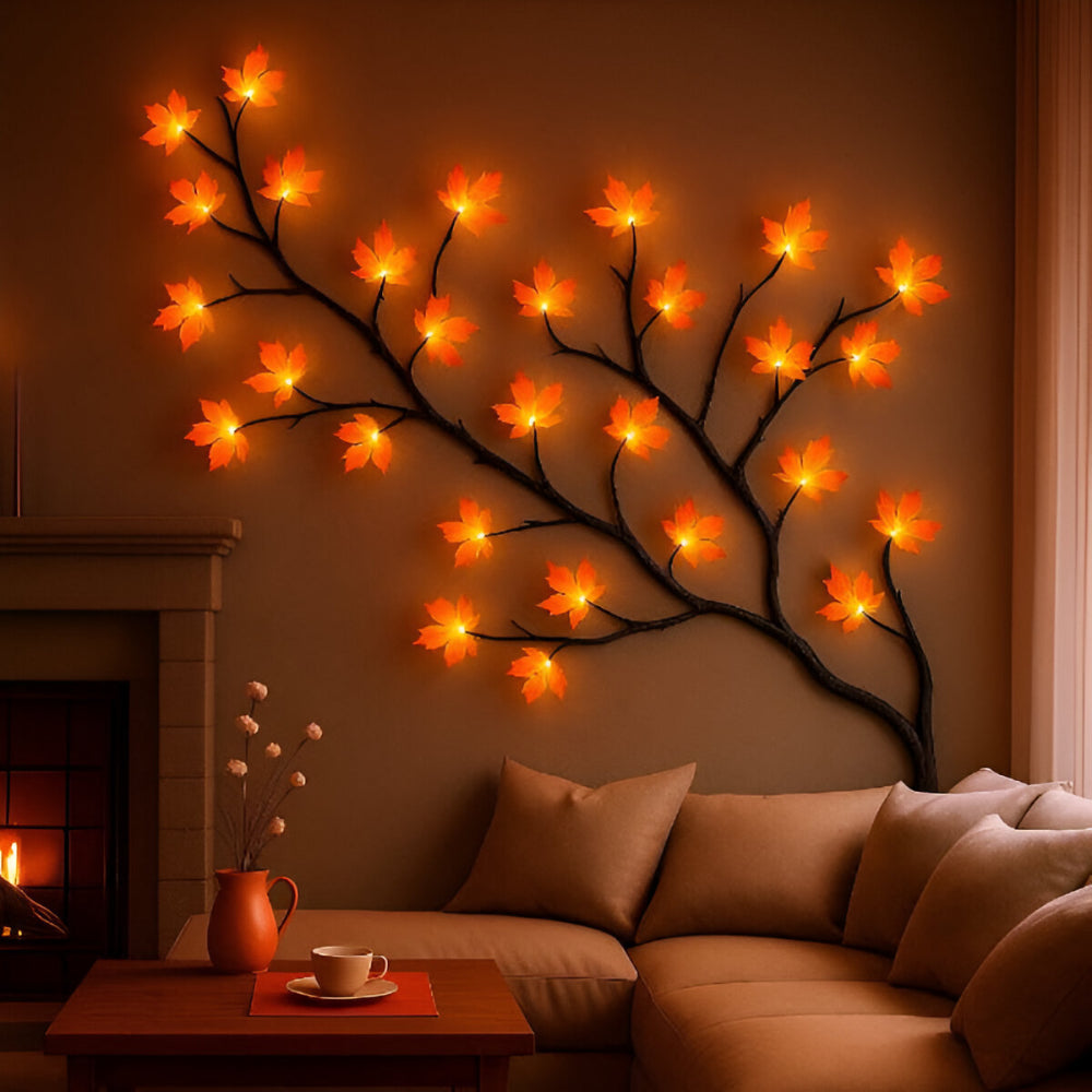 Luminária decorativa de parede em galho com LED, foto 7 da galeria