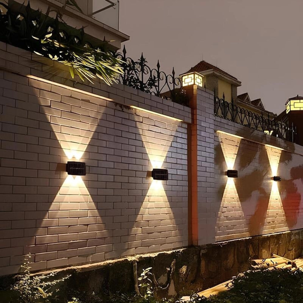 Luminária solar de parede para jardim, foto 4 da galeria